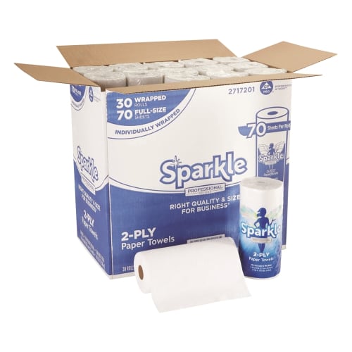 Rollos de Toallas de Papel Perforado de Cocina Sparkle Professional  Series®, 70 Hojas por Rollo
